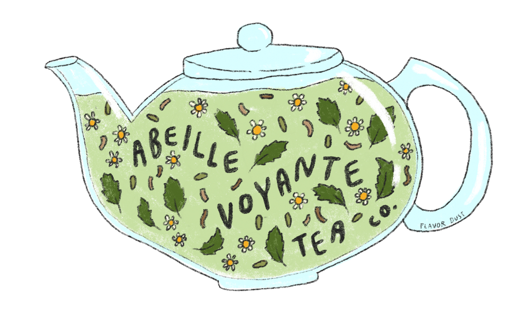 AVTea Co Sticker Tea Pot Steeping