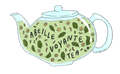 AVTea Co Sticker Tea Pot Steeping
