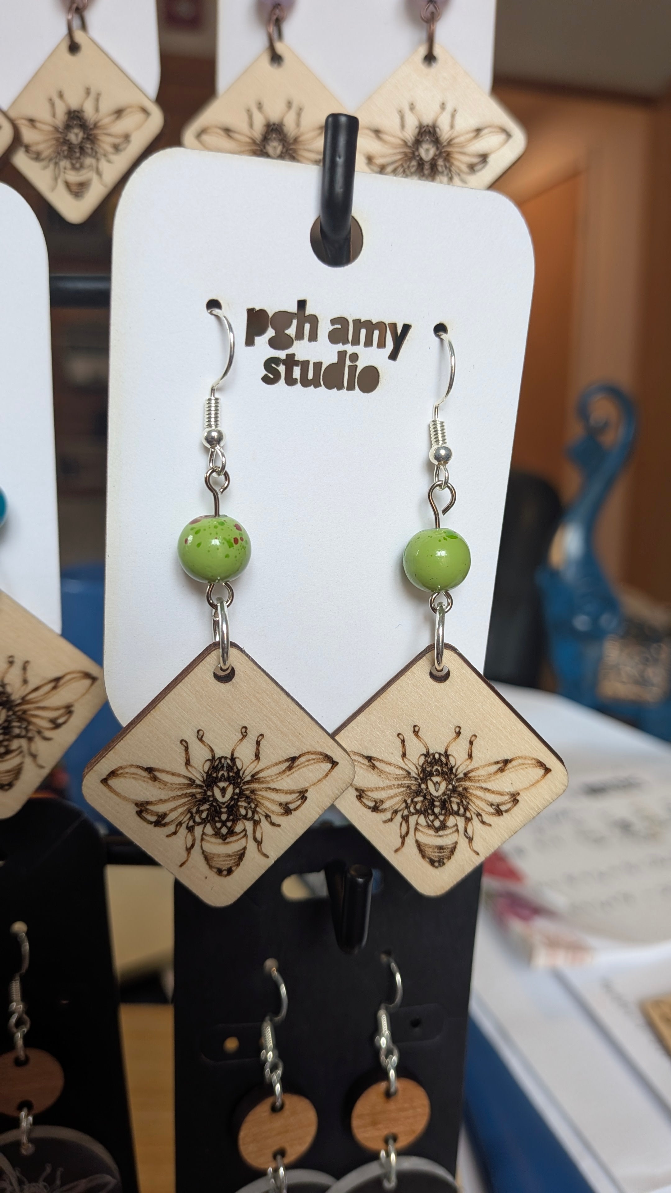 AVTeaCo Bee Earrings