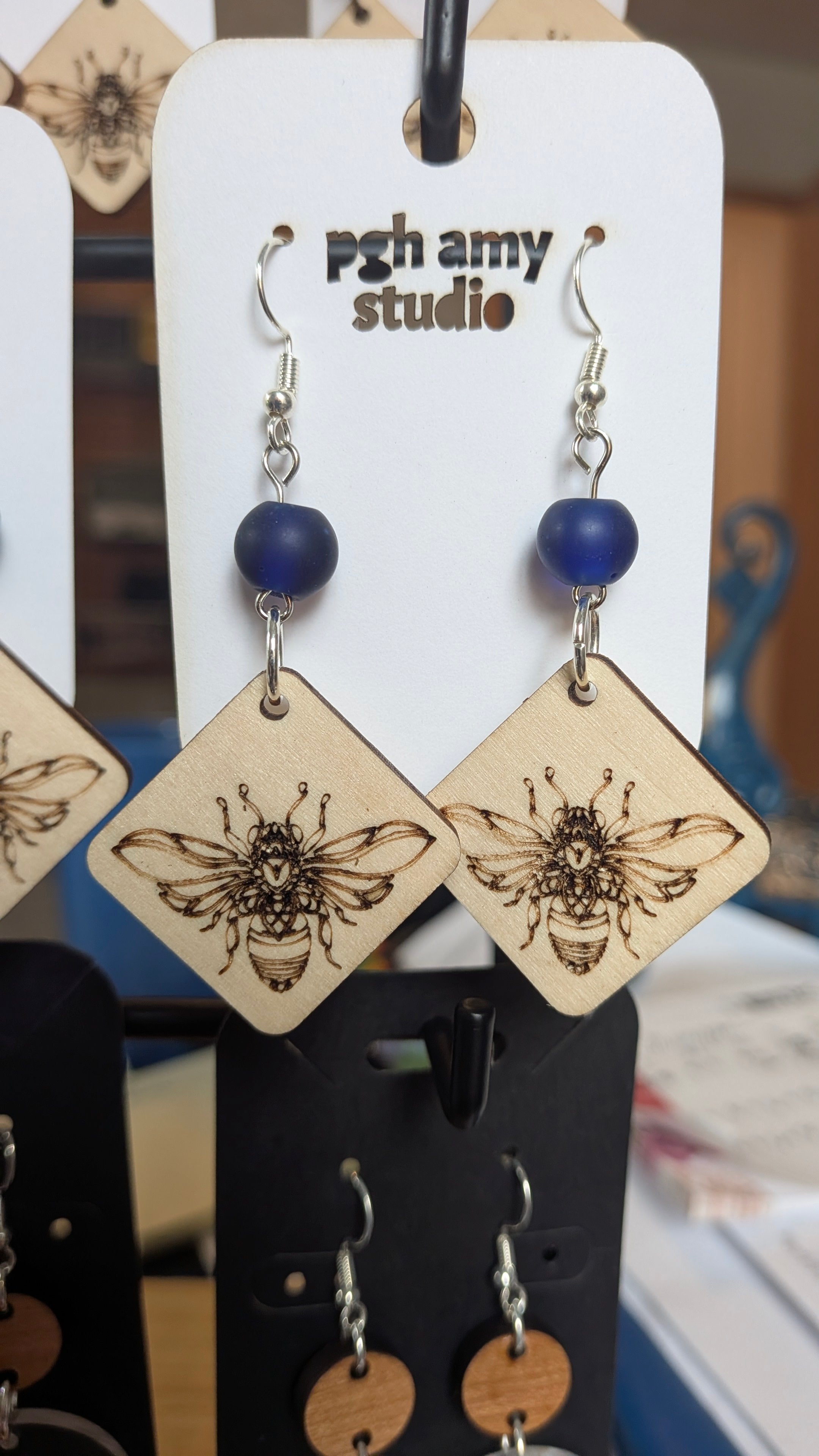 AVTeaCo Bee Earrings