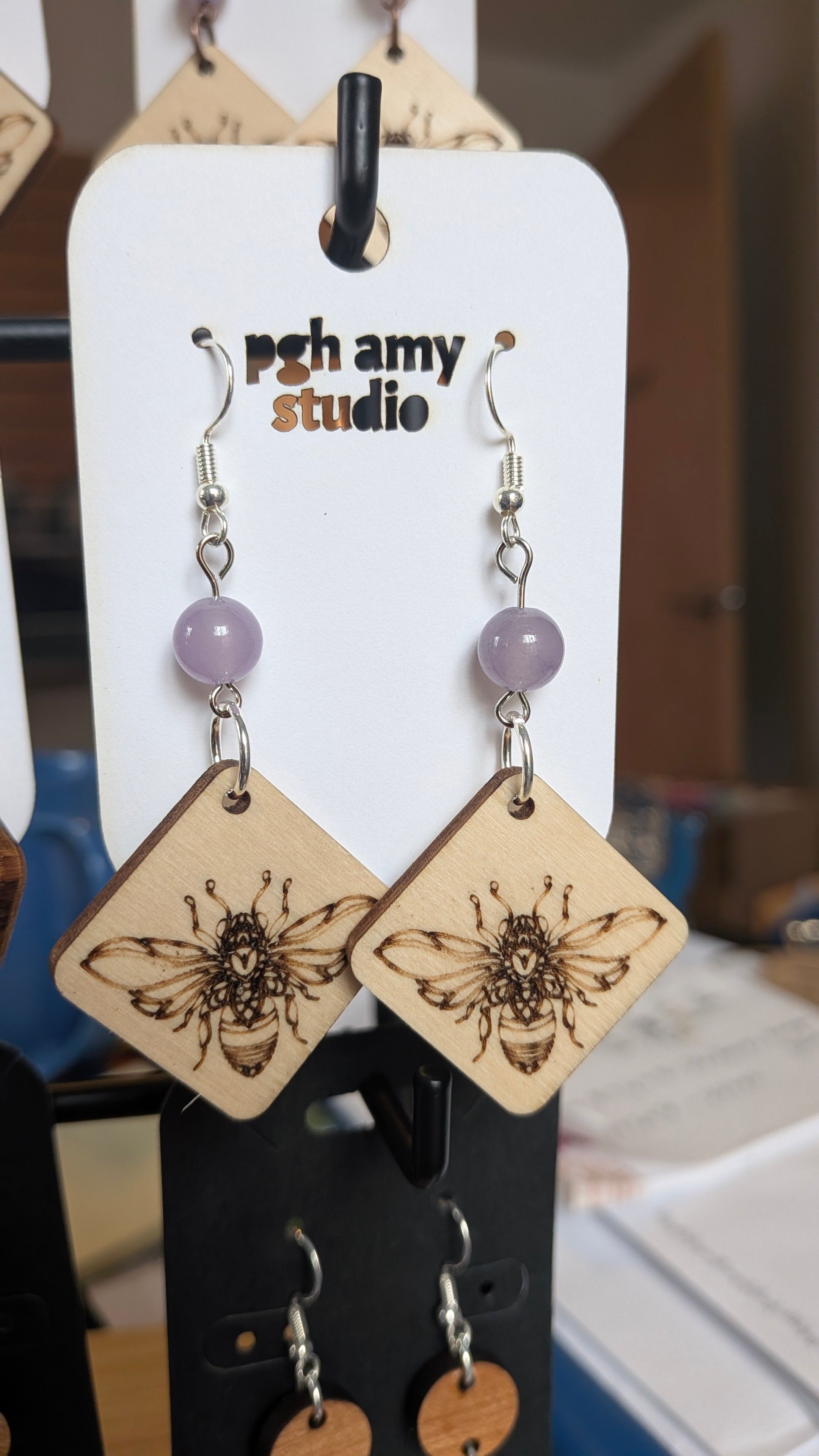 AVTeaCo Bee Earrings
