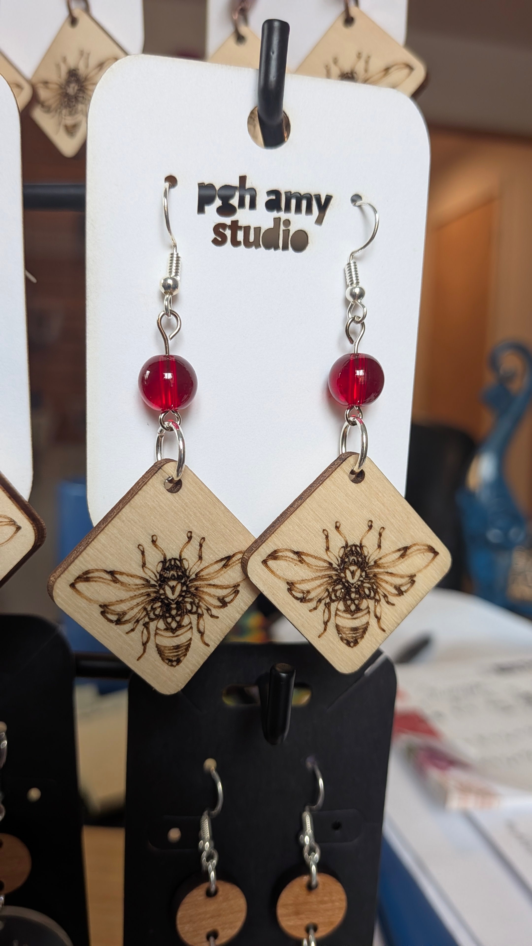 AVTeaCo Bee Earrings