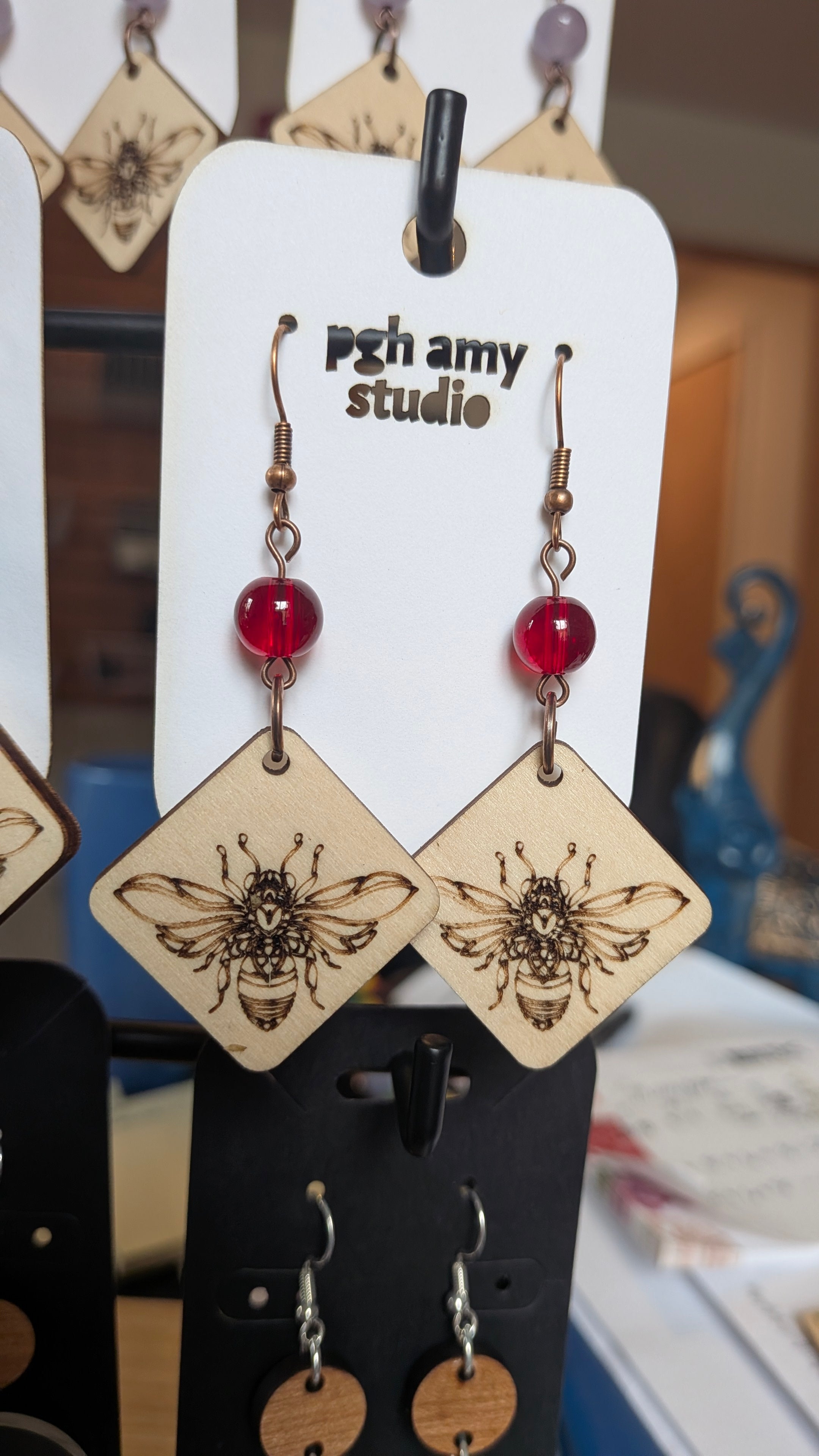 AVTeaCo Bee Earrings