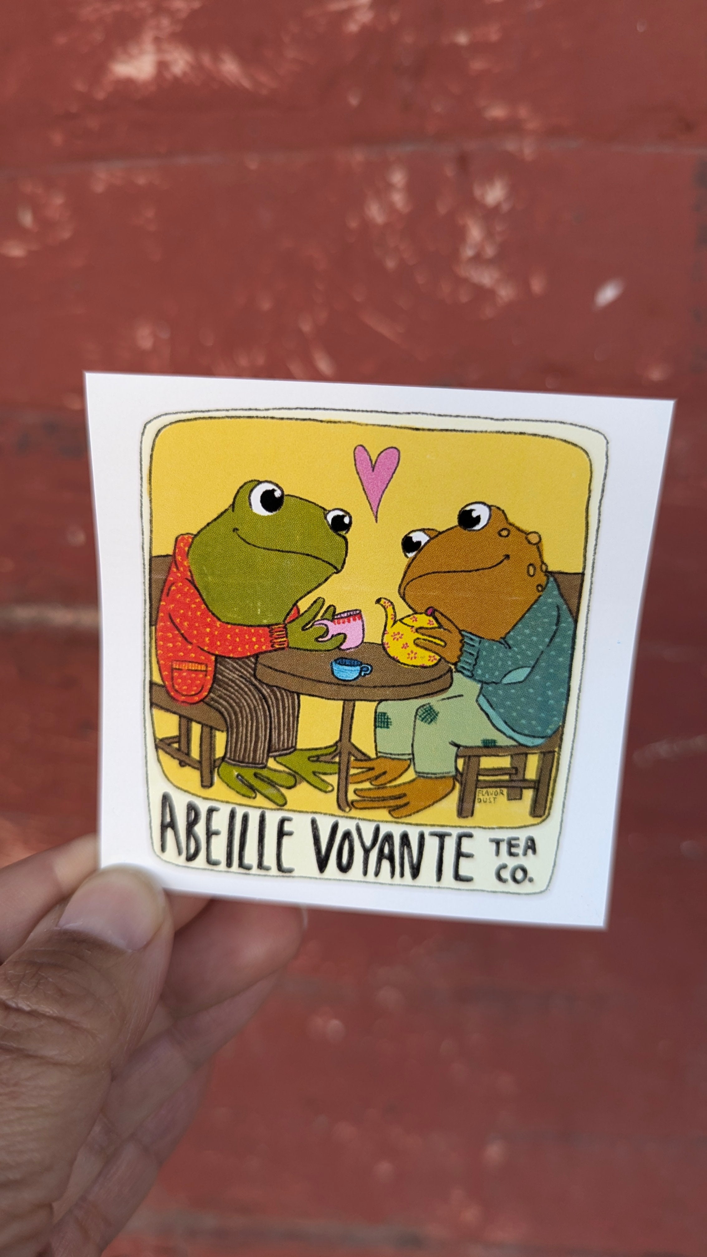 AVTea Co Sticker- Frog and Toad