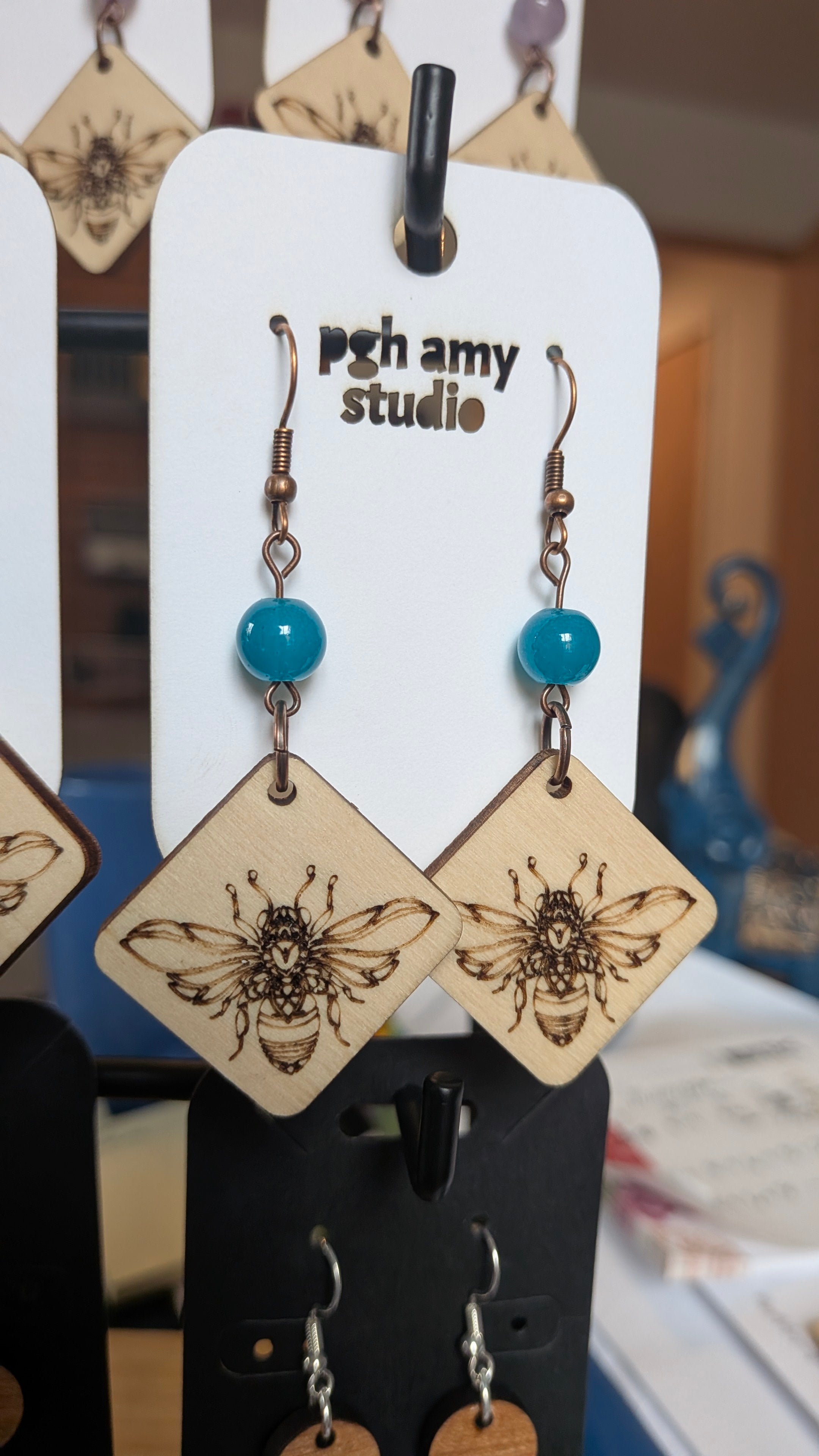 AVTeaCo Bee Earrings