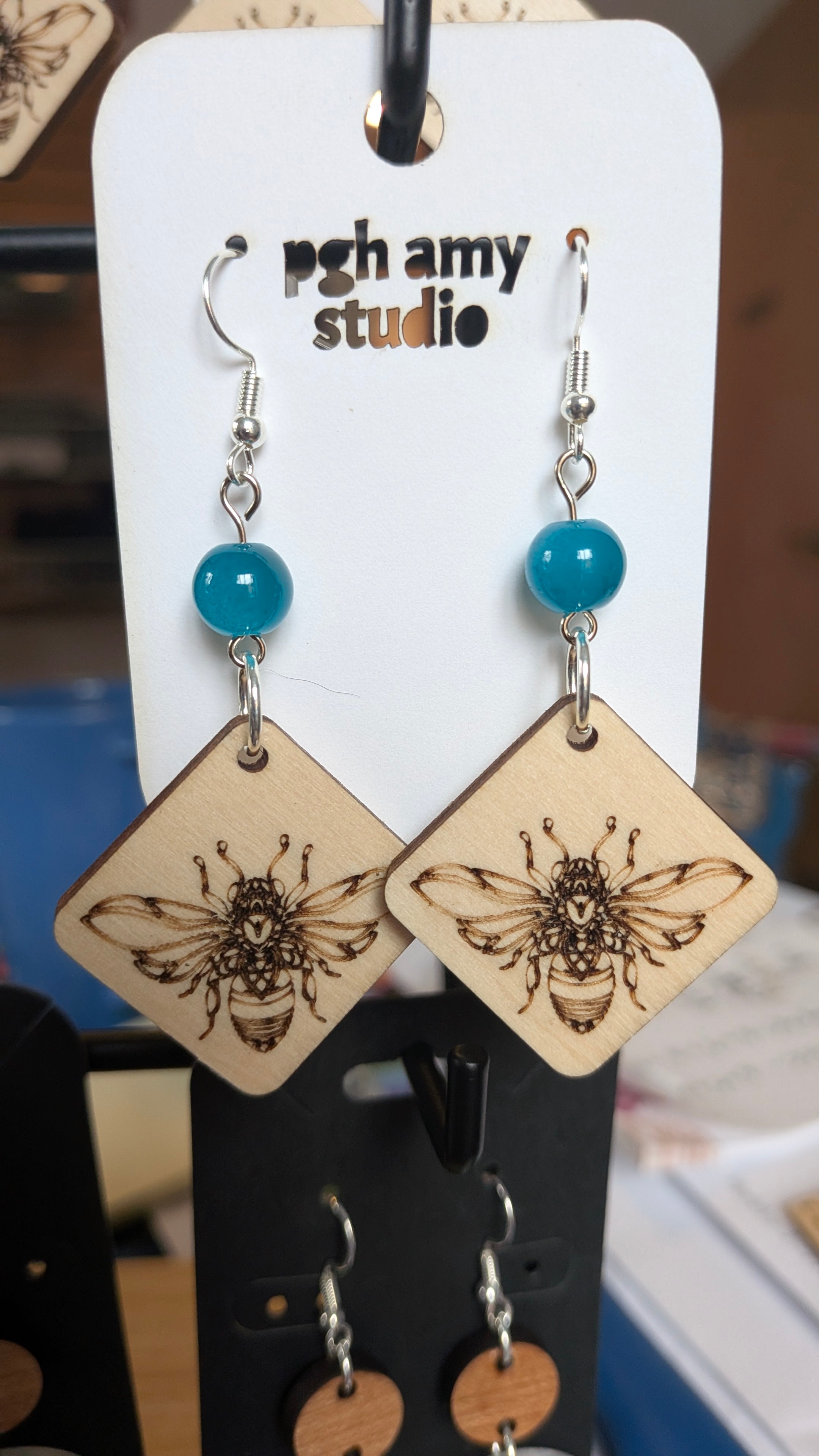 AVTeaCo Bee Earrings