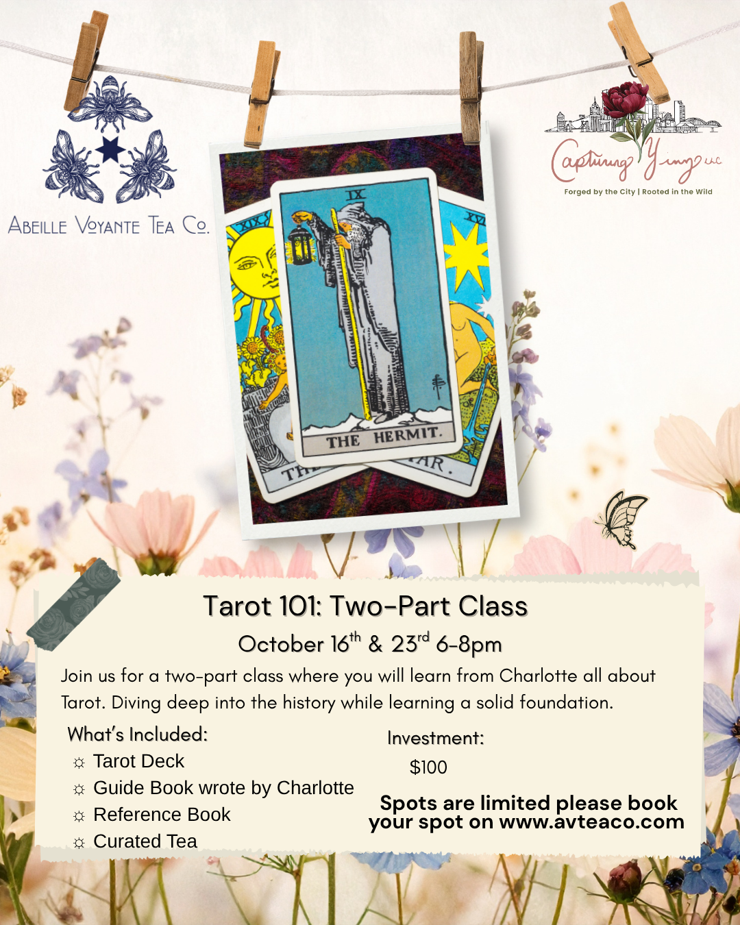 Tarot 101: two part class (Oct 16 & 23)