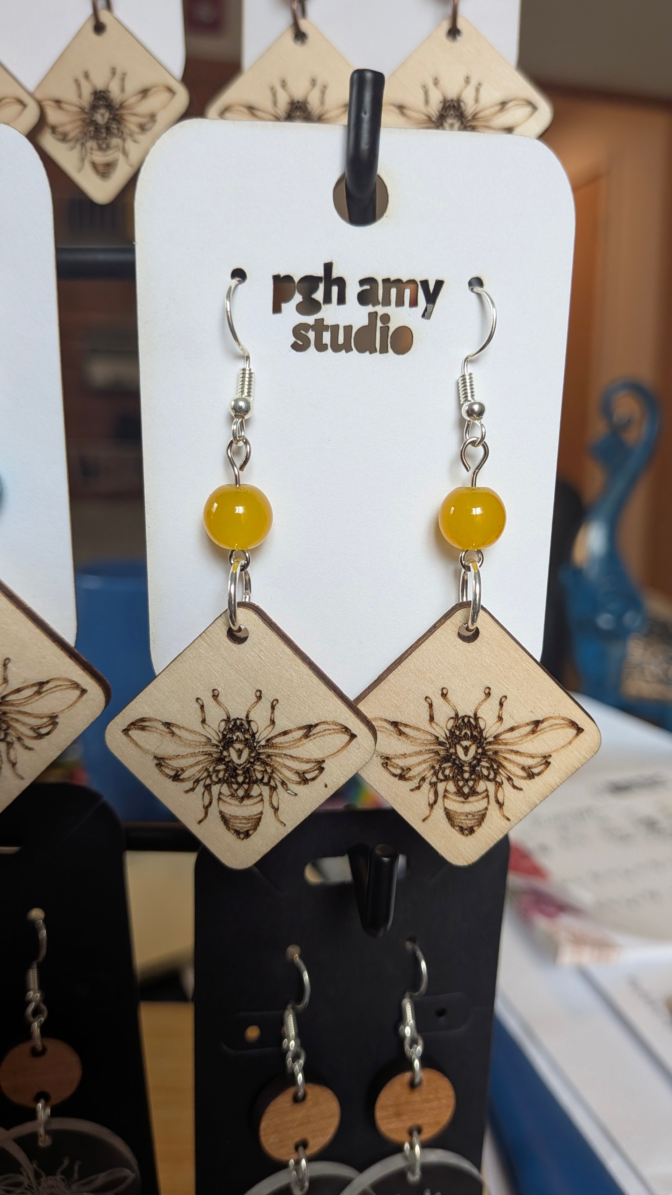 AVTeaCo Bee Earrings