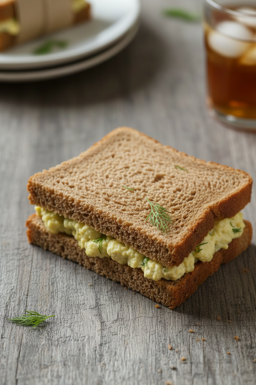 Chickpea Salad Tea Sandwich